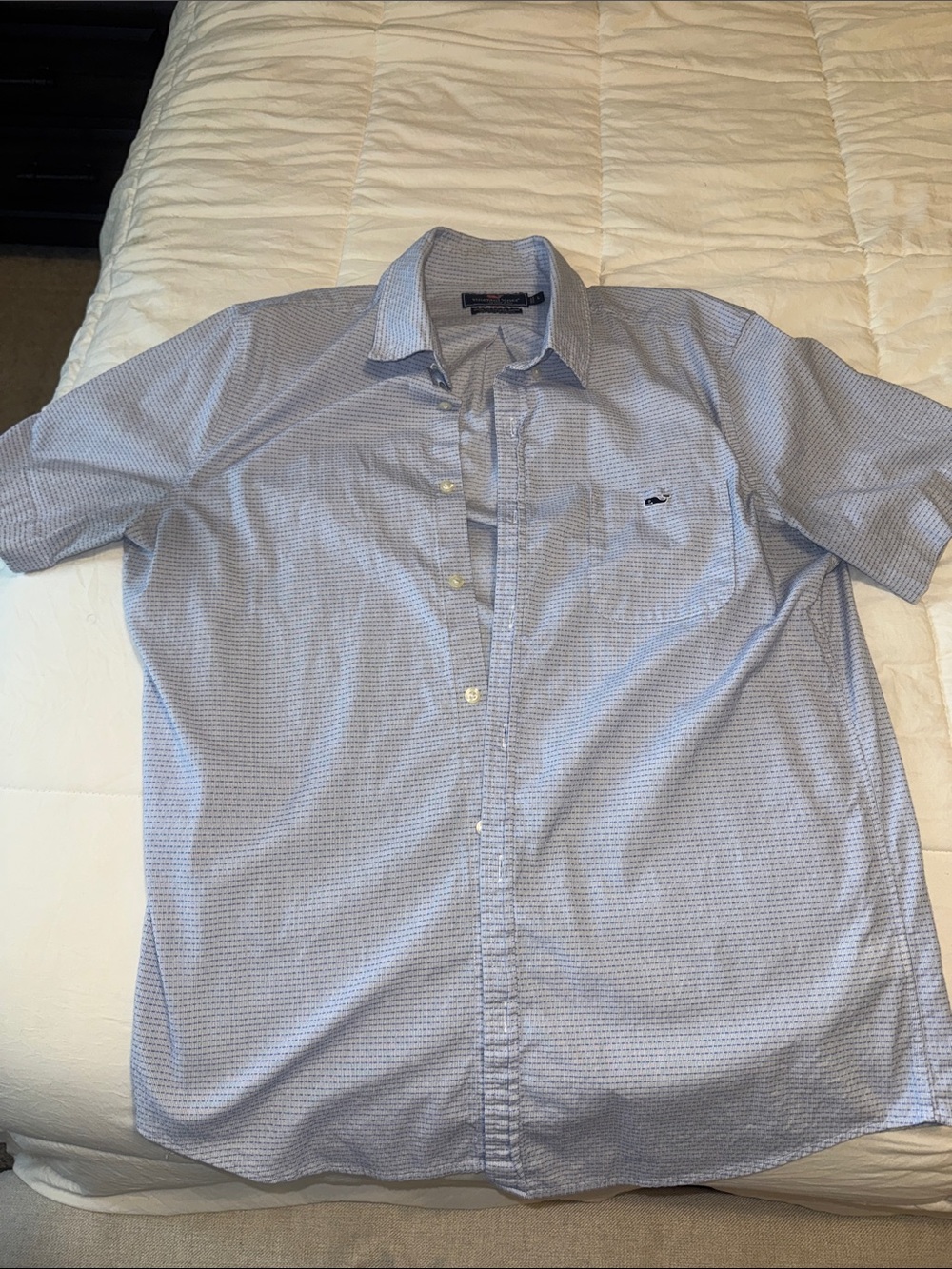 Vineyard Vines Light Blue Short-Sleeve Button-Down Shirt